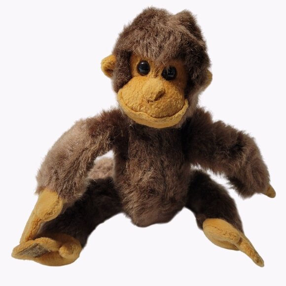 Ron Bonafato RBI Brown Monkey Chimpanzee 10 Inch Plush Stuffed Animal Toy - Picture 1 of 6